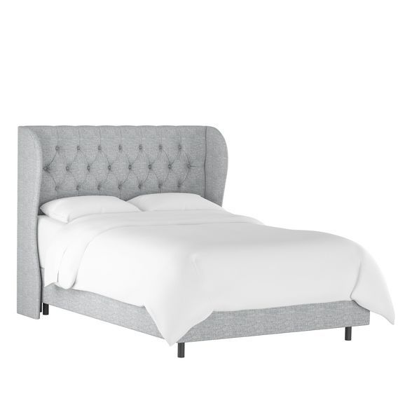 Tufted Woven Upholstered Wingback Bed - Threshold™ | Target