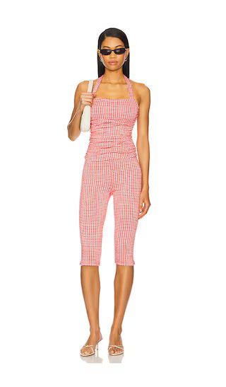 Brea Capri Set in Red Gingham | Revolve Clothing (Global)