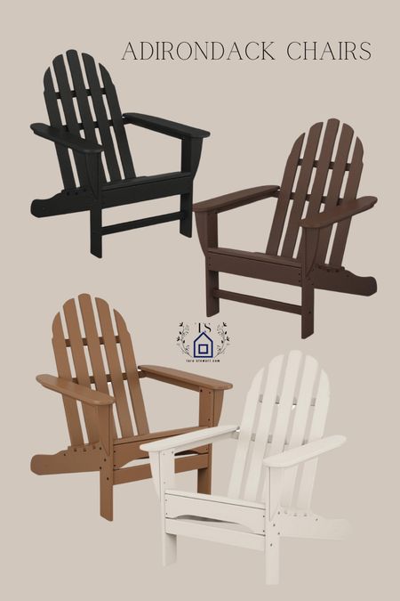 The Polywood Adirondack chairs are great in all weather. Classic, timeless style. Great for Summer chairs. Come in many other colors  

#LTKfamily #LTKstyletip #LTKhome