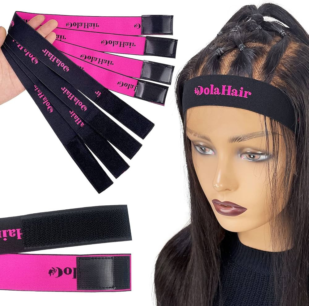 Dolahair Lace Melting Band, Elastic band for Wigs, 4PCS Wig Holding Band for Wigs Edge Wrap to La... | Amazon (US)
