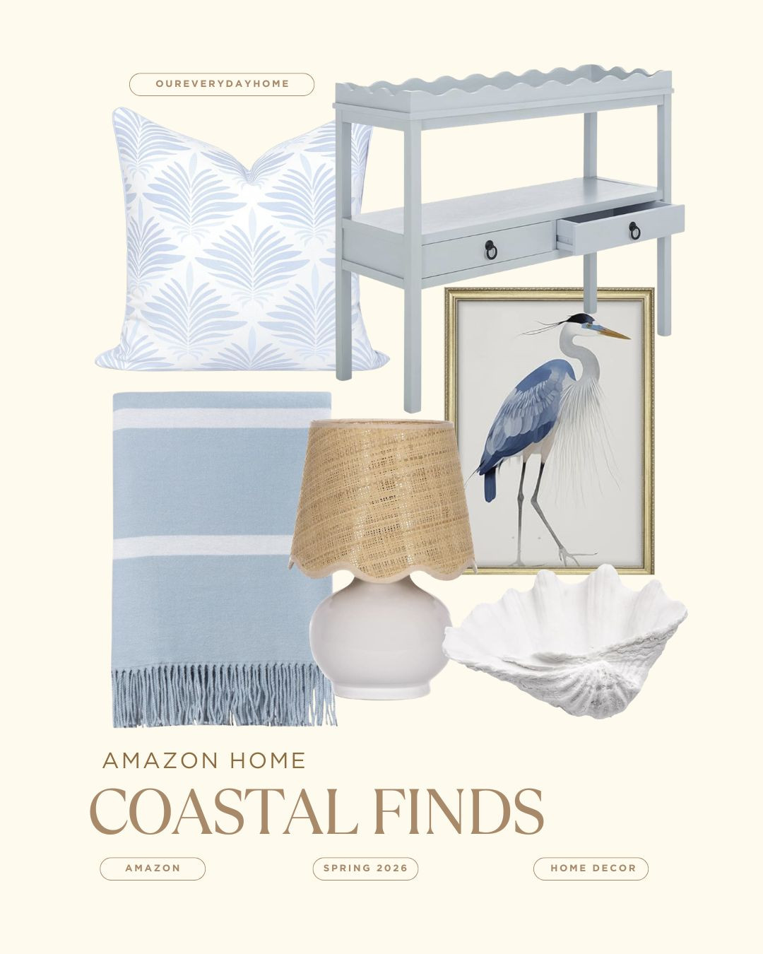 Coastal home decor finds  

 #LTKSeasonal #LTKHome