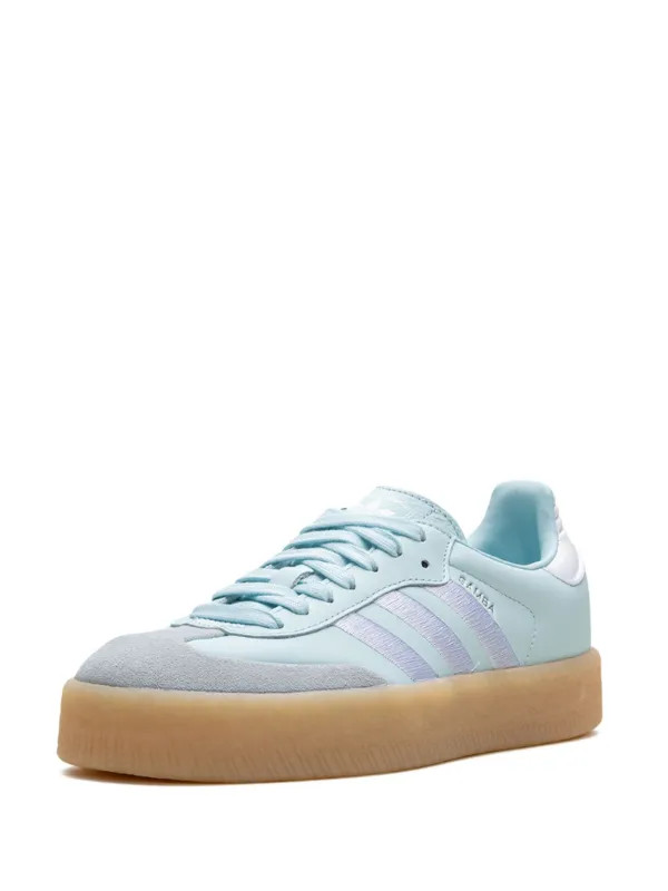 Adidas Sambae "Almost Blue/Silver/Metallic/Gum" Sneakers - Farfetch | Farfetch Global