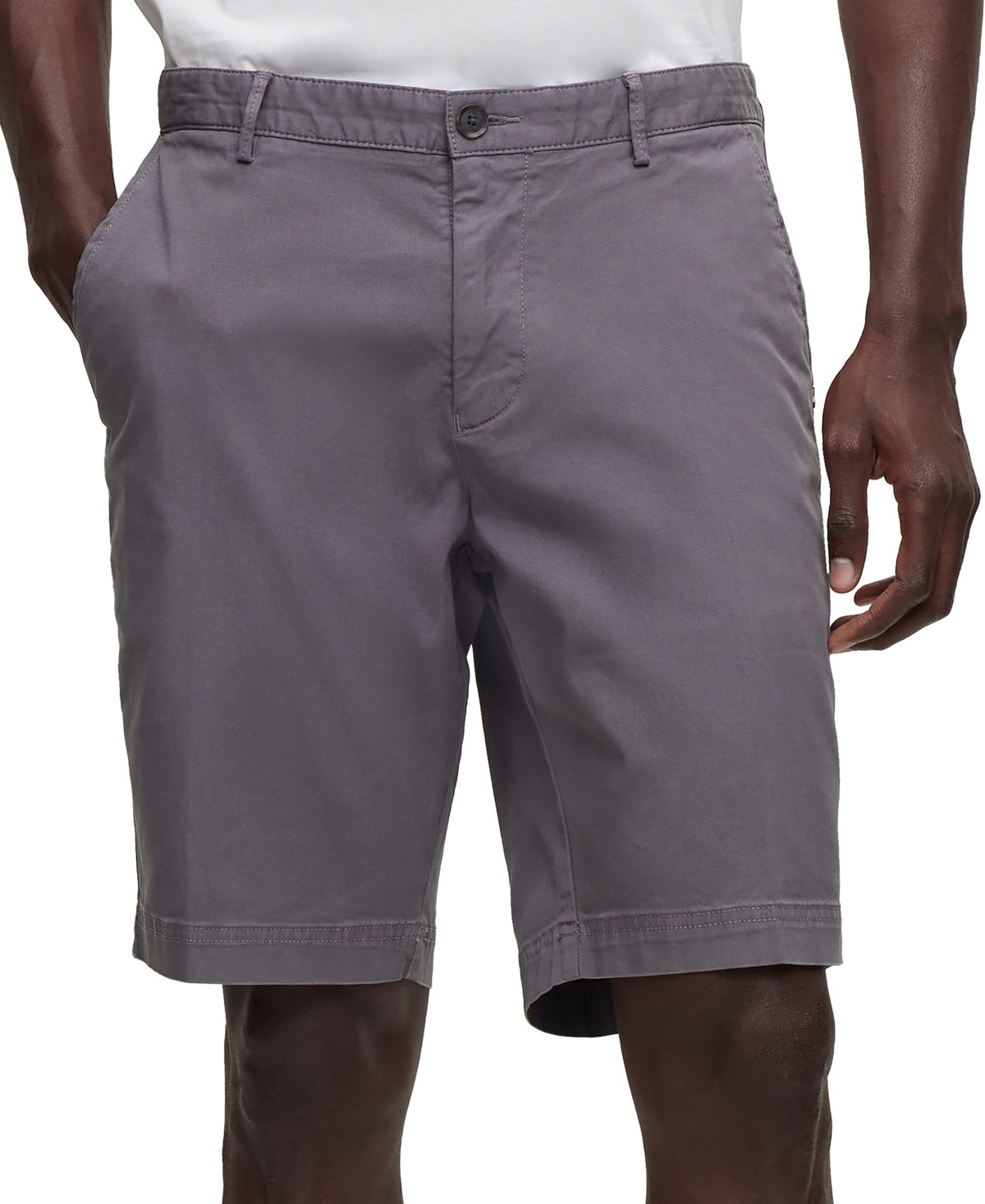 Boss by Hugo Boss Men's Slim-Fit Shorts - Dark Gray | Macy's