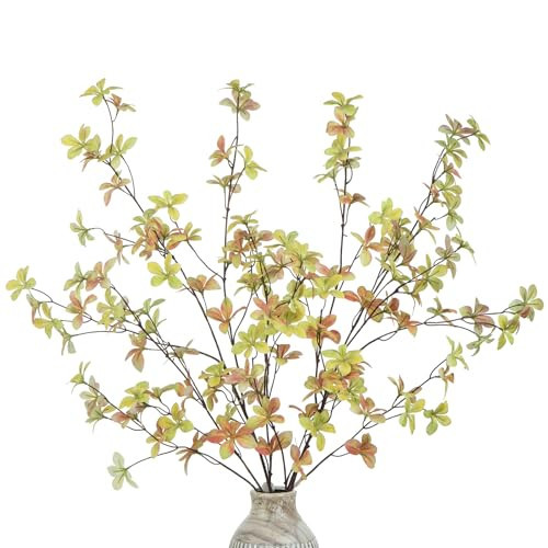 DuHouse 4Pcs Fall Greenery Stems 32" Artificial Fall Leaves Stems Branches for Vase Filler Home Decor Table Centerpieces Garden Decoration | Amazon (US)