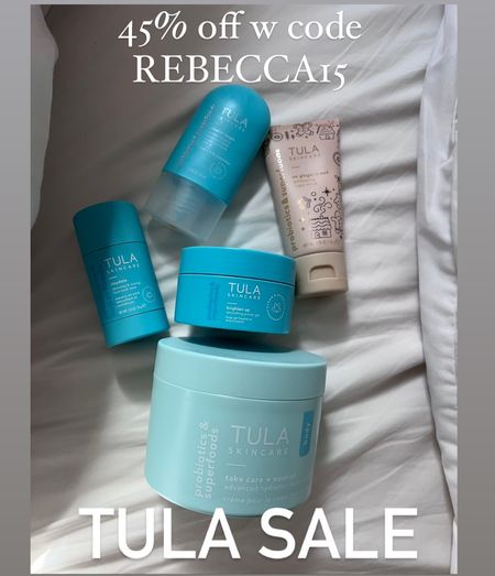 TULA SALE! 30% off and stack my code REBECCA15 for 45% off! This is an insane sale. 

#LTKbeauty #LTKsalealert