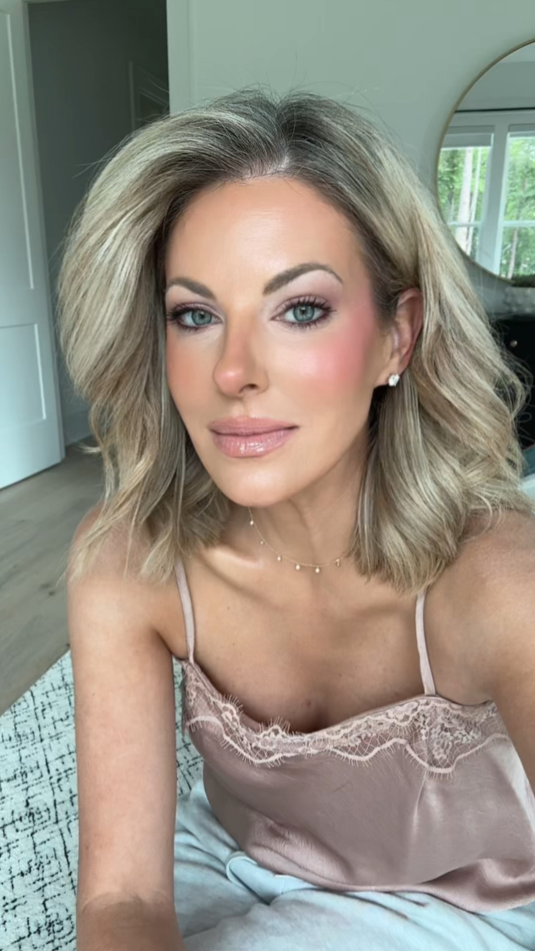 I’d like to thank today’s makeup @Sephora for helping me relive one of my more embarrassing life moments. 😂

While filming stories today, I shared the time I was working on a project for ABC and somehow managed to physically push Kevin Bacon. Not metaphorically. Not accidentally bump shoulders. Actually push the man. 🤦🏼‍♀️

Thankfully, today’s makeup look is much smoother than that interaction. 🤣 I’ve linked everything I’m wearing because this combination has been on repeat lately. The skin is glowy, the blush combo is doing all the heavy lifting, and the products layer beautifully without looking heavy or settling into fine lines.

A good makeup day can fix a lot of things… unfortunately it cannot erase the memory of me shoving a Hollywood actor out of the way. 😅

Everything linked below, including the blushes, complexion products, and lip combo I’ve been loving lately! 💕#LTKMakeup #BeautyOver40 #MatureSkinMakeup #GlowingSkin #BlushCombo #EverydayMakeup #Over40Style #MakeupFavorites #SephoraFinds #BeautyFinds #LTKStyleTip #DrySkinMakeup #MakeupForWomenOver40 #LTKFinds

#LTKBeauty #LTKdayinmylife #LTKstorytime #LTKBeauty
