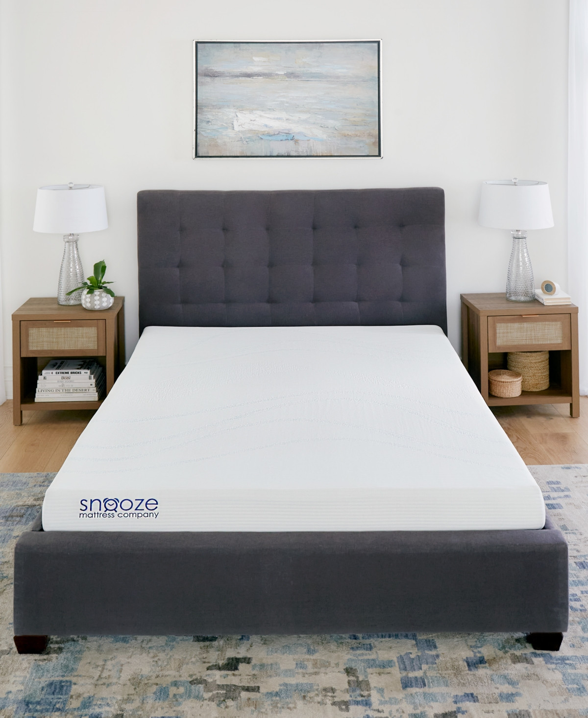 Snooze Dual Layer Gel Memory Foam 6" Firm Mattress, Twin | Macy's