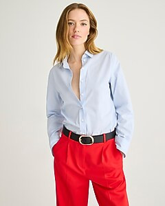 Petite Wren slim shirt in striped stretch cotton poplin | J. Crew US
