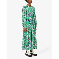 Delilah floral-print stretch-woven maxi dress | Selfridges