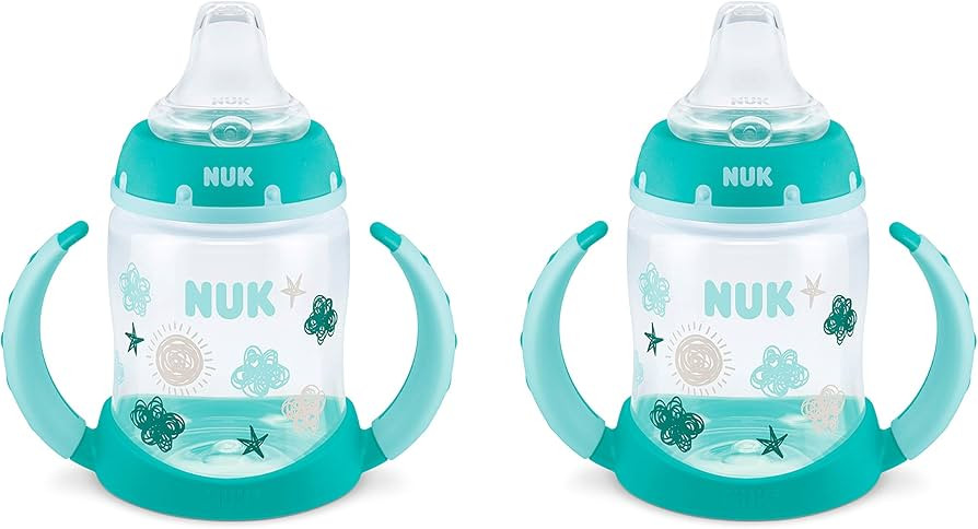 NUK Learner Cup, 5 Oz, 2-Pack, Clouds & Stars – BPA Free, Spill Proof Sippy Cup | Amazon (US)