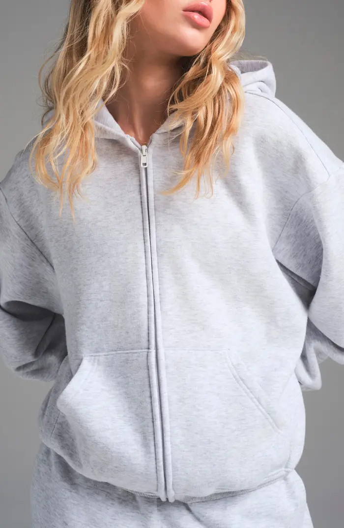 SKIMS Cotton Fleece Classic Zip-Up Hoodie | Nordstrom | Nordstrom