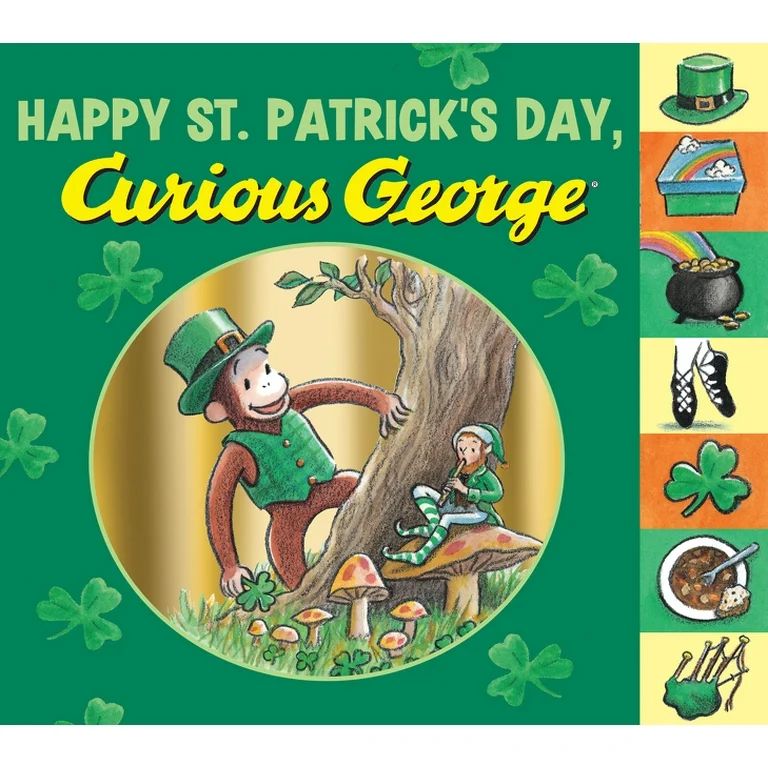 Happy St Patricks Day Curious George (Board Book) - Walmart.com | Walmart (US)