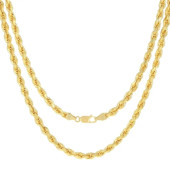 Nuragold 10k Real Yellow Gold 2mm Figaro Link Chain Necklace (16"-26") Delicate Italian Jewelry f... | Walmart (US)