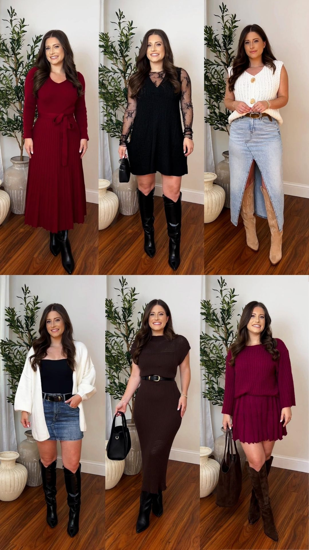 Size Small Red Knit Dress / Size Small Lace Top / Size Small White Knit Vest / Size Small White Cardigan / Size Small Brown Knit Dress / Size Small Burgundy Set #womensstyle 

#LTKSeasonal #LTKootd #LTKgrwm