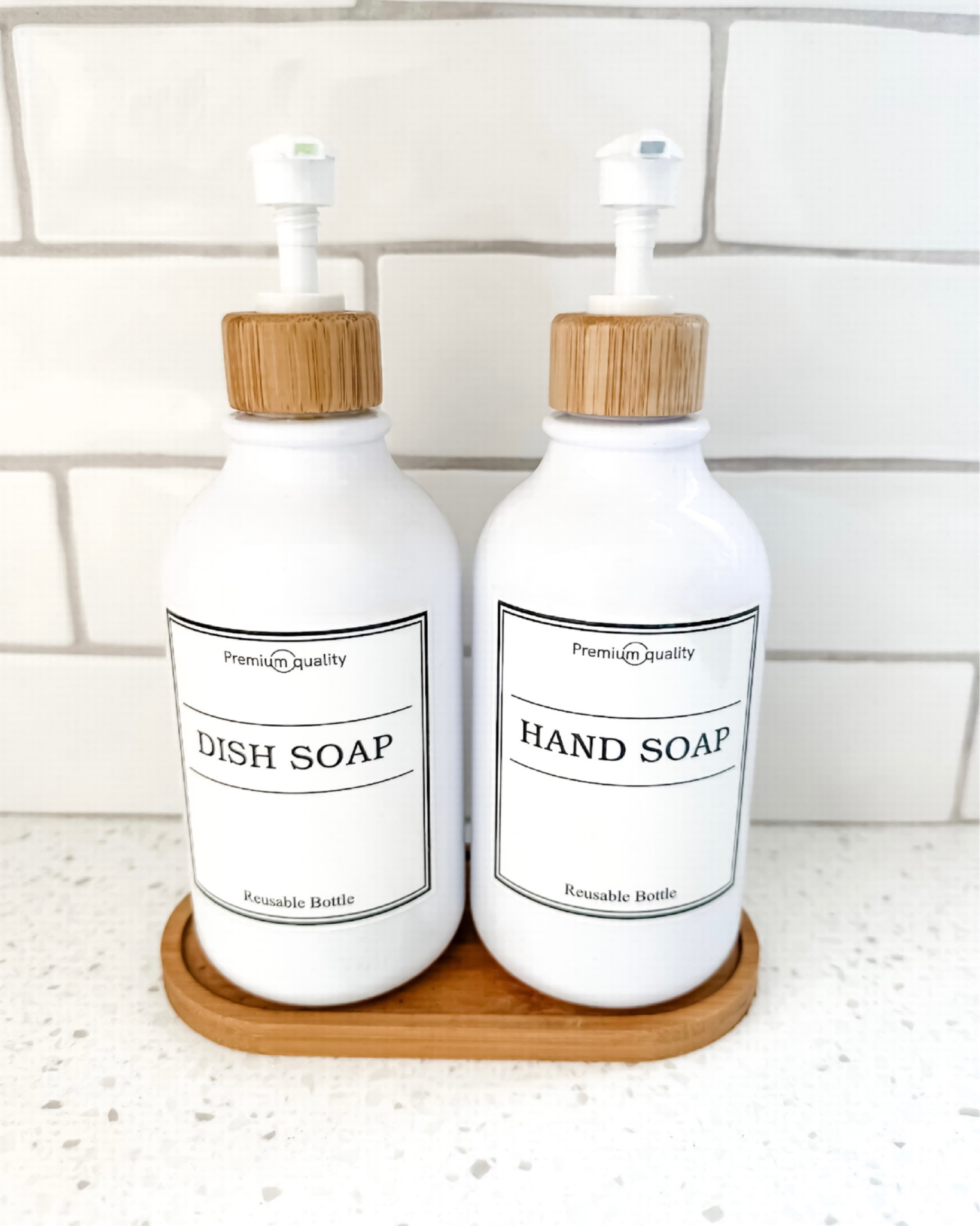 Kitchen Soap Dispensers
Includes:
2 soap dispensers
Tray
Labels

All under $15

#LTKstyletip #LTKhome #LTKsalealert