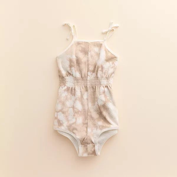 Baby & Toddler Girl Little Co. by Lauren Conrad Smocked-Waist Terry Cloth Romper | Kohl's