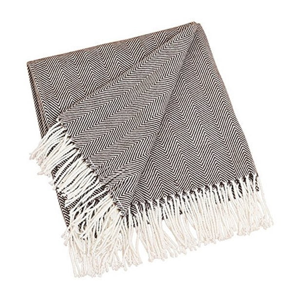 Herringbone Design Throw Blanket (Camel) - Walmart.com | Walmart (US)