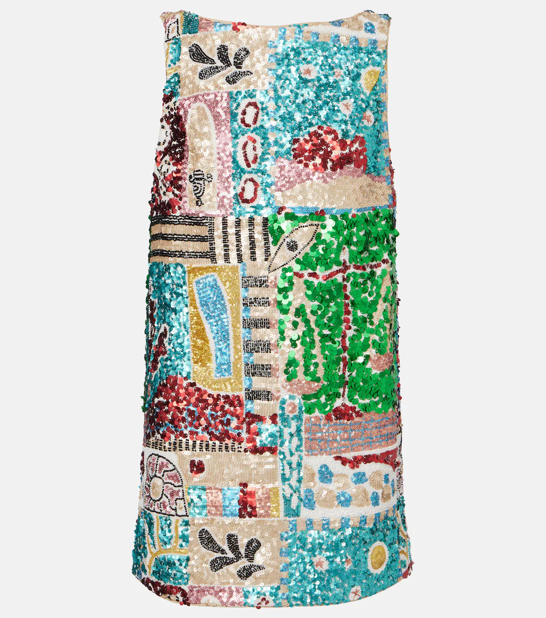 x LRNCE Jazz sequined linen minidress | Mytheresa (US/CA)