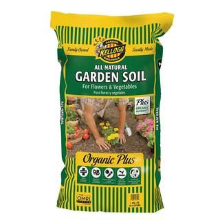 Kellogg Garden Organics 1 cu. ft. All Natural Garden Soil for Flowers and Vegetables-6770 - The H... | The Home Depot