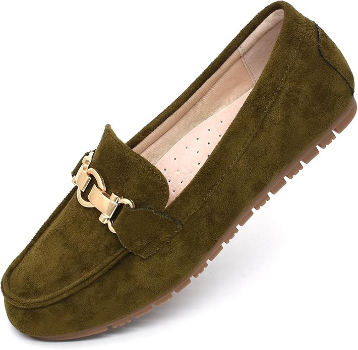 Loafers for Women Business Casual Shoes Comfortable & Lightweight Penny Loafers Slip On Work Flat... | Amazon (US)