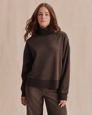 Splendid - Winslow Long Sleeve Mockneck - Java | Splendid