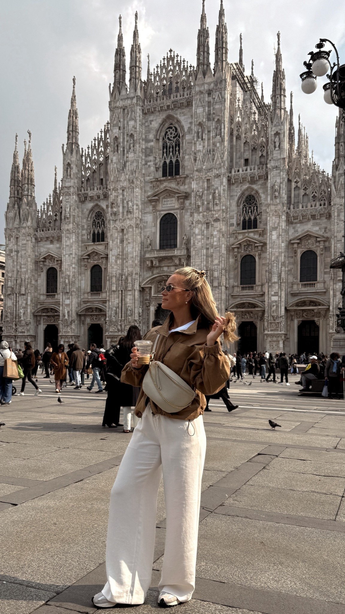 Today’s Milan exploring outfit. Utility jacket from @12th Tribe, @Aritzia Lodge Pants, @abercrombie  basic white tee, Beck Sling bag from @giginewyork and New Balance 327 sneakers.

Milan travel outfit, Milan ootd look, Italy travel style, Europe travel fashion, comfortable travel outfit, casual outfit inspiration, neutral outfit inspiration, city walking outfit, everyday travel outfit, sneakers style

#LTKdayinmylife #LTKootd #LTKTravel