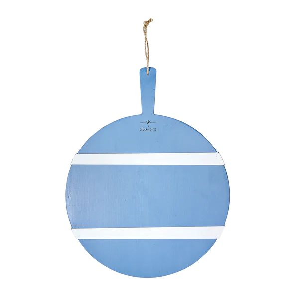 Medium Round Charcuterie Board in Blue & White | Caitlin Wilson Design