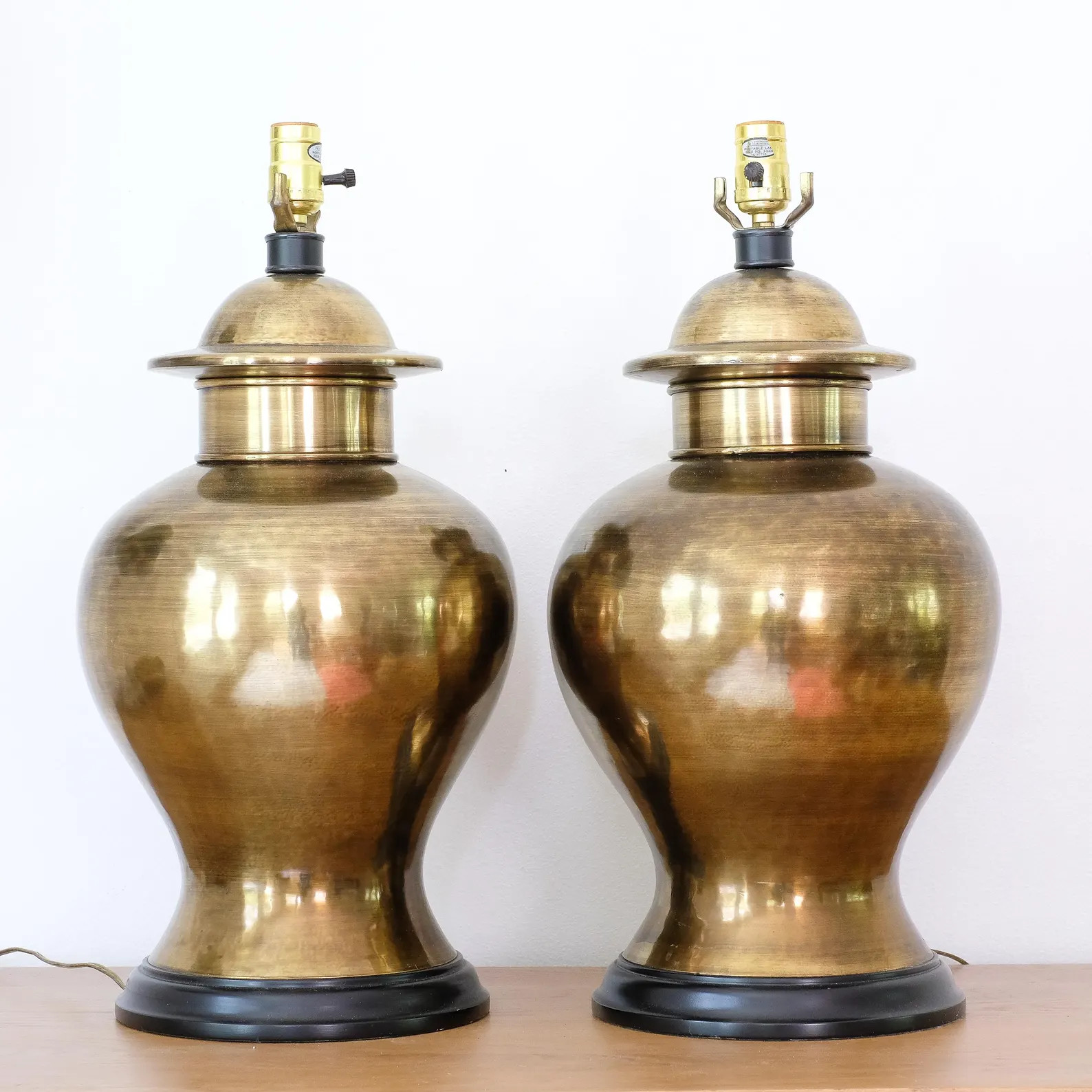 Vintage Brass Ginger Jar Lamps | Etsy (Global)