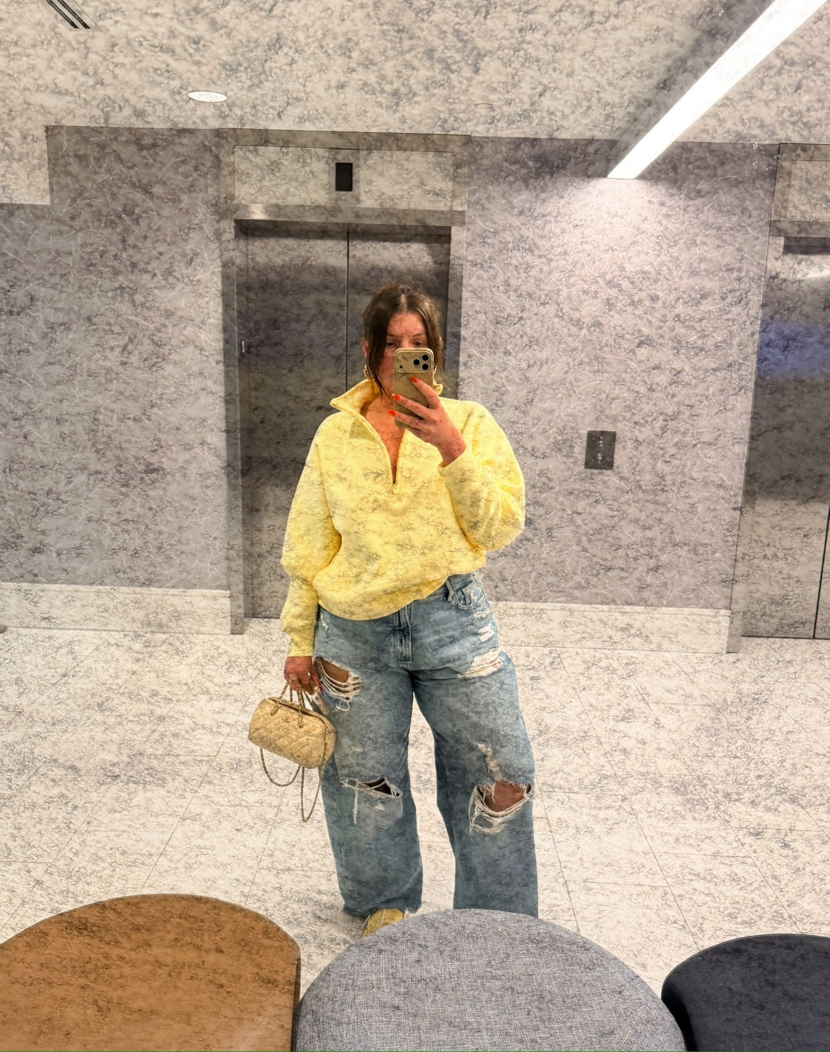 Distressed jeans

#LTKdayinmylife #LTKootd