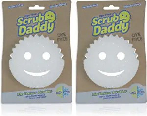 Scrub Daddy Sponge - Dye Free - Scratch-Free Scrubber for Dishes and Home, Odor Resistant, Soft i... | Amazon (US)