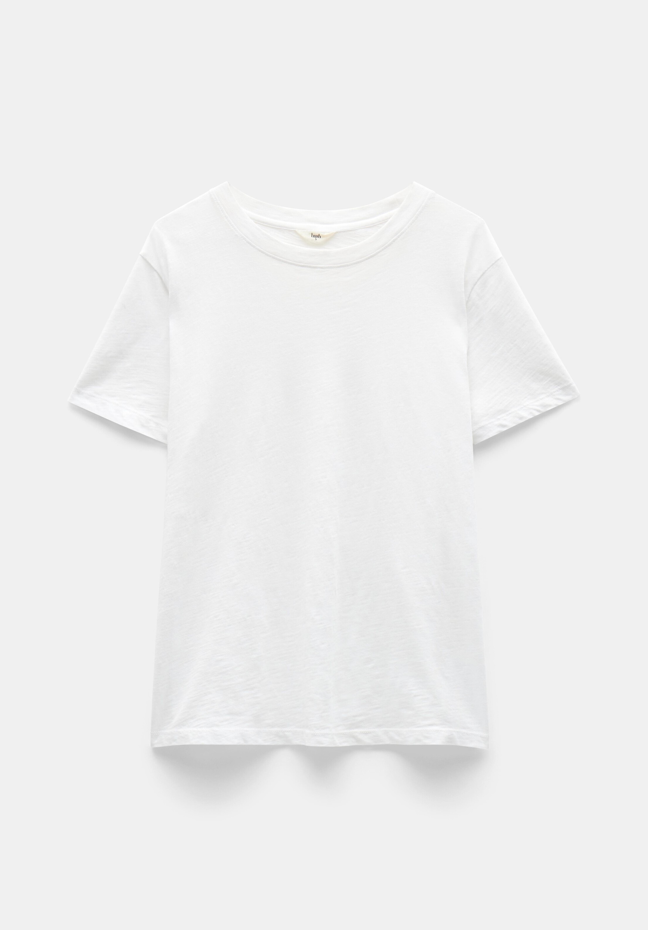 Hattie Cotton Slub Crew Neck T-Shirt | Hush UK