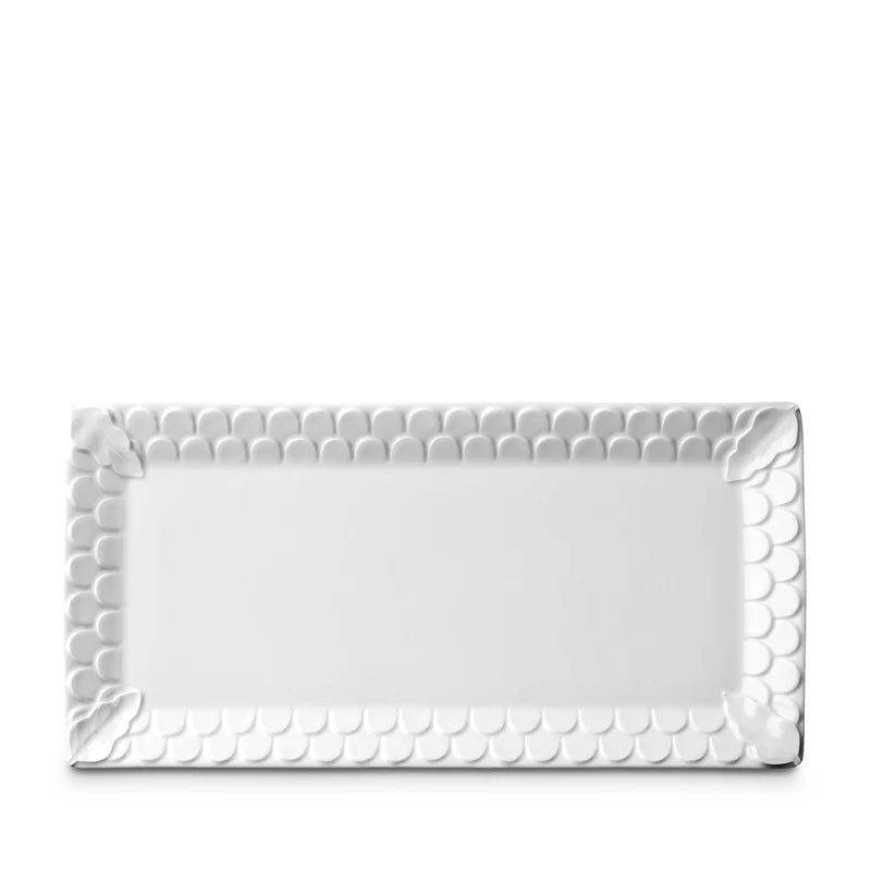 Aegean White Rectangular Platter | Lakeview Home