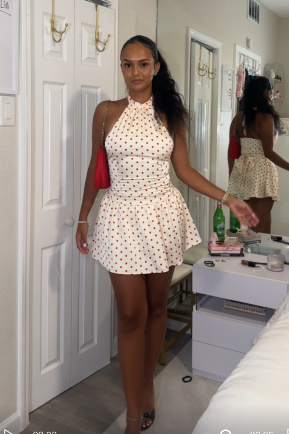 classy night out look 💄🤍🥂  polka dots are so in!! 

#LTKbeauty #LTKstyletip #LTKfindsunder100