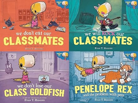 Penelope Rex Series 4 Books Set - We Don't Eat Our Classmates, We Will Rock Our Classmates, We Do... | Amazon (US)