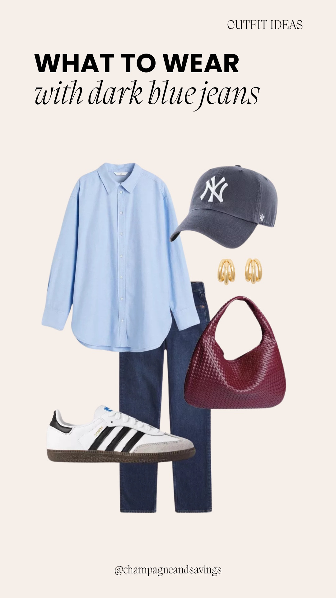 Dark blue jeans outfit

#LTKootd
