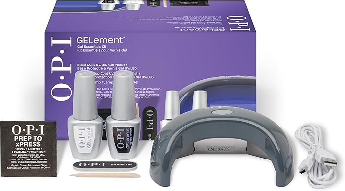 OPI GELement LED Cure Gel Nail Polish System | DIY Salon Quality | Assorted Colors, Base & Top Co... | Amazon (US)