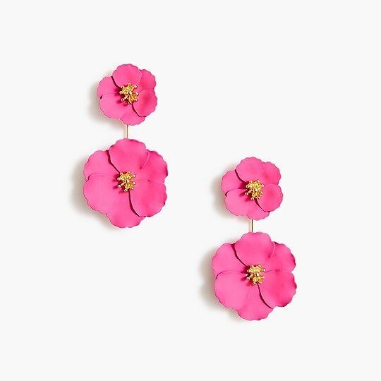 Flower statement earrings | J.Crew Factory