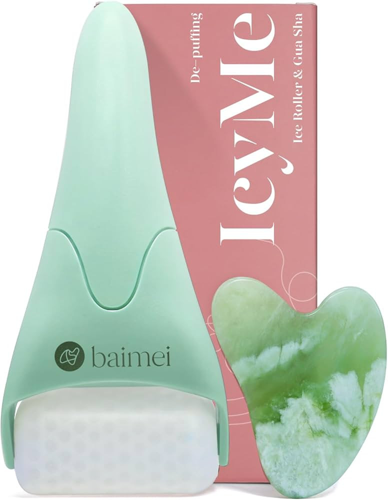 BAIMEI IcyMe Cryotherapy Ice Roller and Gua Sha Facial Tools Reduces Puffiness Migraine Pain Reli... | Amazon (US)