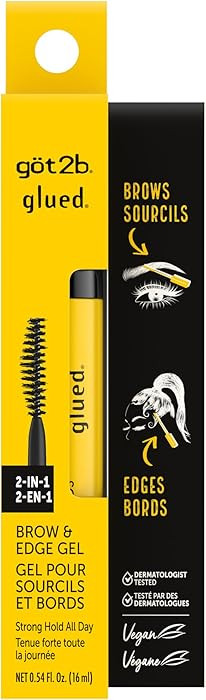 got2b Glued 2-in-1 Brow Gel & Edge Control, 0.54 Fl Oz, Strong Hold Styling Eyebrow Gel and Hair ... | Amazon (US)