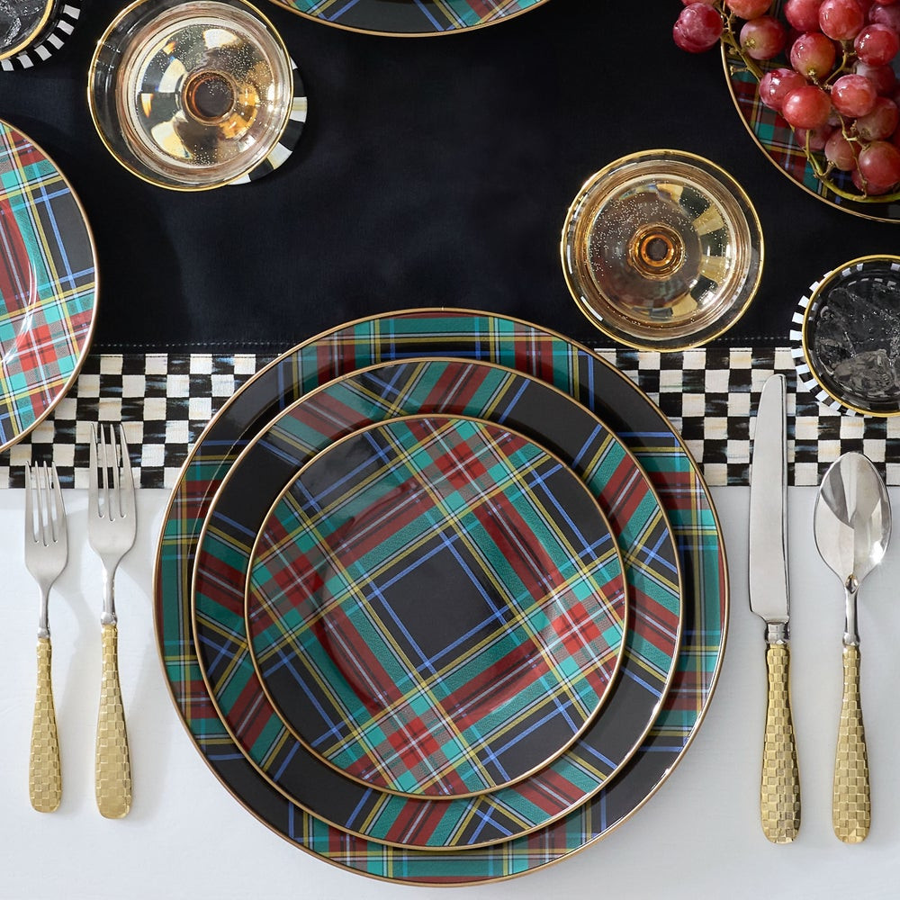 Black Tartan Dinnerware | MacKenzie-Childs