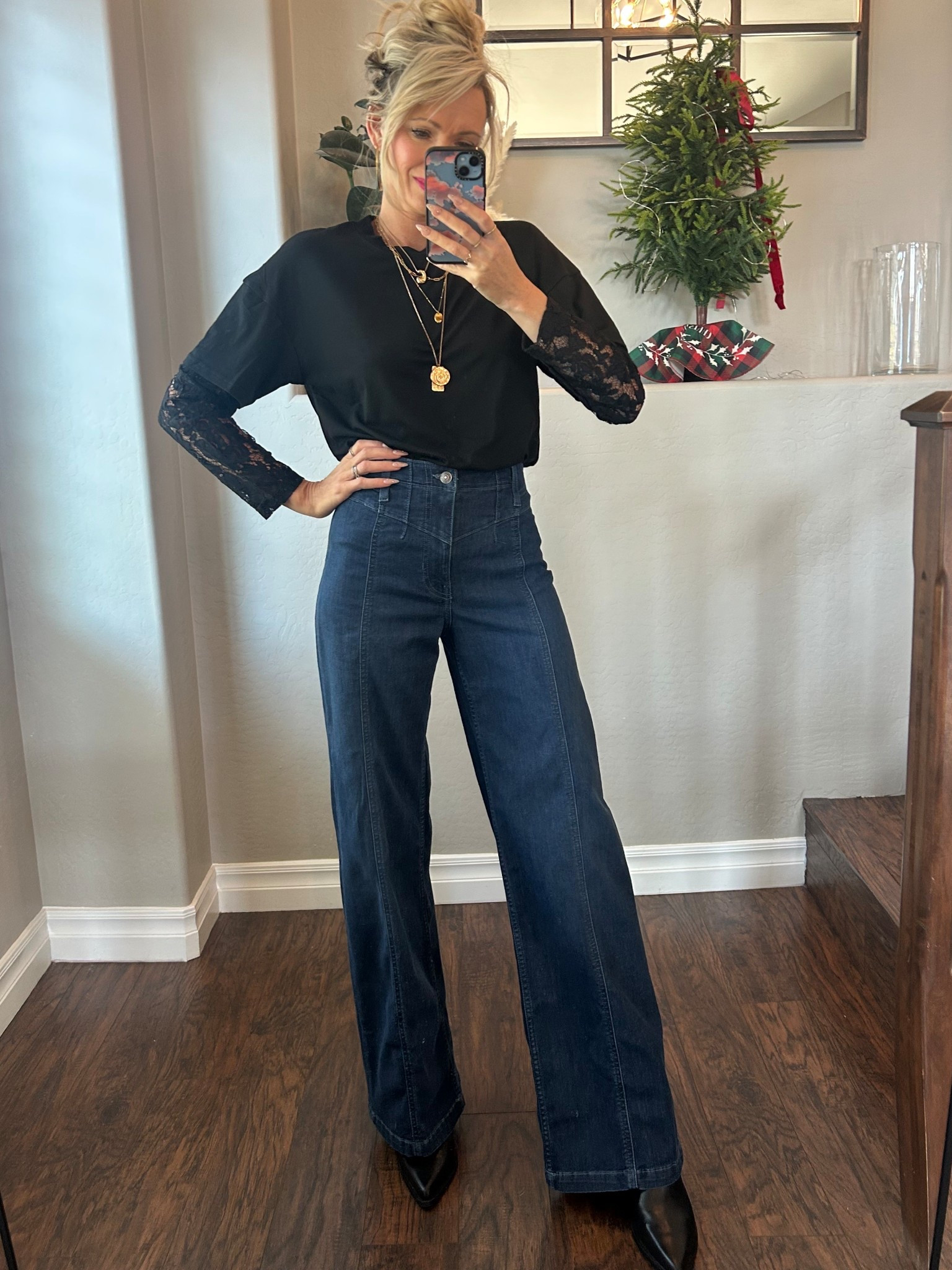 Boho Chic! 
These jeans are so flattering! And comfortable! True to size! 

#LTKootd #LTKgrwm #LTKFindsUnder100