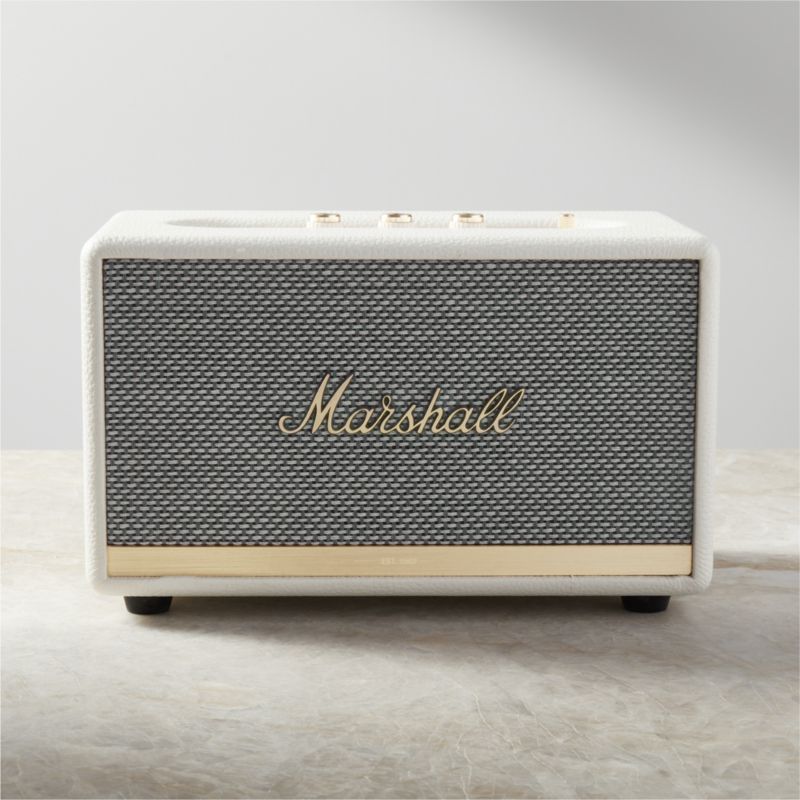 Marshall Acton II White Bluetooth Speaker + Reviews | CB2 | CB2
