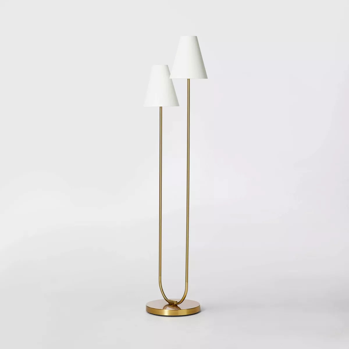 2-Head Floor Lamp Brass - Threshold™ designed with Studio McGee | Target