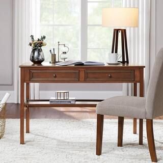 Home Decorators Collection Bradstone Walnut Brown Wood Writing Desk JS-3429-C - The Home Depot | The Home Depot