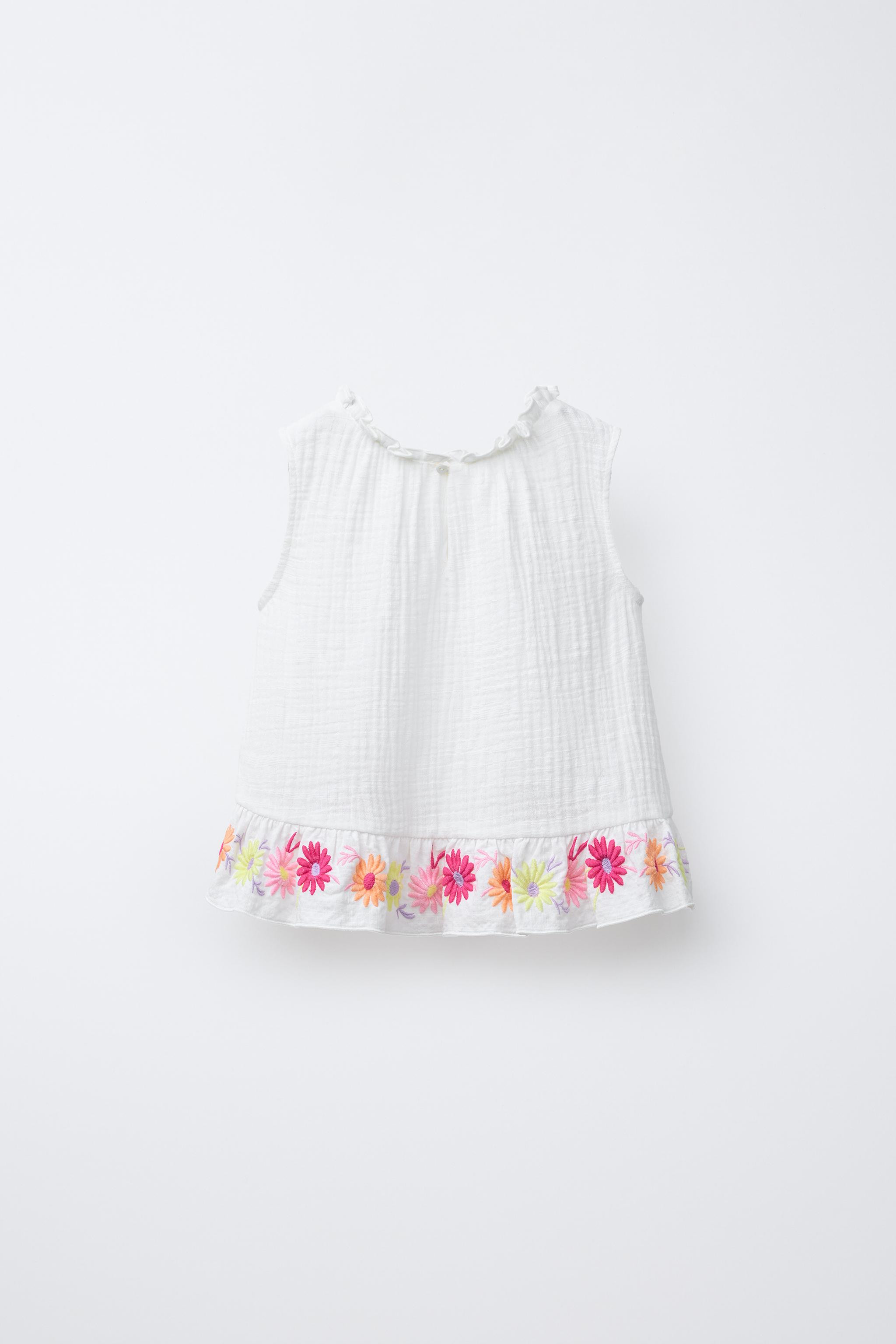 EMBROIDERED FLORAL SHIRT | Zara US