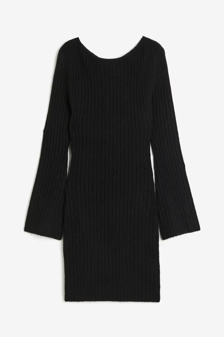Twist-detail Rib-knit Dress | H&M (US + CA)