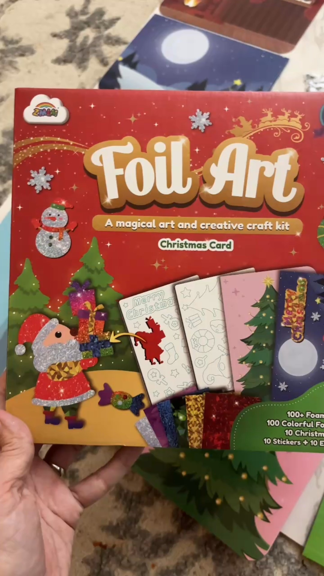 If you need a quiet, mess-free Christmas craft that actually keeps the kids entertained… this little foil art kit was such a win for us. 🎄✨

Everything comes in the box — cards, envelopes, stickers, foil sheets — and the kids feel so proud of their creations. Perfect for cozy afternoons, Christmas break, or those moments when you just need something screen-free that still feels magical. 💛

Truly a mom-to-mom recommendation.

✨ Linked on my Amazon Storefront
🎁 Great stocking stuffer or activity gift

#christmascrafts #kidscrafts #holidayactivitiesforkids #momhacks #momfinds #christmasideas #amazonfinds2025 #amazonhomefinds #giftideasforkids #holidayfun #kidgiftideas #cozychristmas #christmasathome #toddleractivitiesathome #preschoolactivities #kidscreativeplay #amazonmusthaves #bestgiftideas #momlifeunfiltered #holidaymoments

#LTKGiftGuide #LTKHoliday #LTKKids