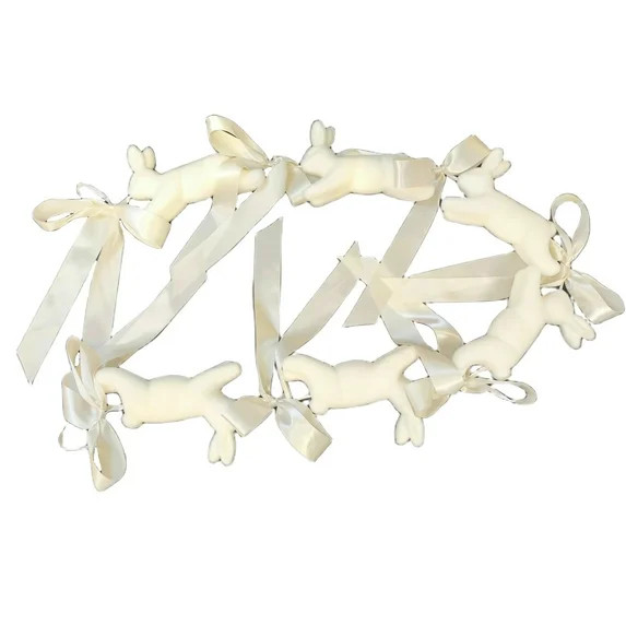 Bunnies and Bows Garland, Cream, 72", Easter by Way To Celebrate | Walmart (US)
