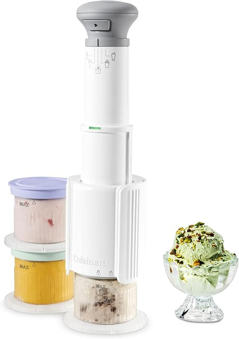 Cuisinart Ice Cream Maker, 5-in-1, 3 Half-Pint Mixing Cups | Amazon (US)