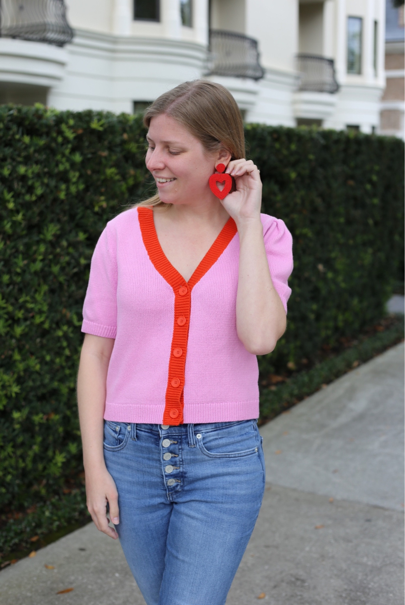 The cardigan went from rental to permanent home! On sale for under $25 in limited sizes. 

#mynuuly #morelifeinyourclothes #valentinesdayoutfit #valentinesoutfit 

#LTKSeasonal